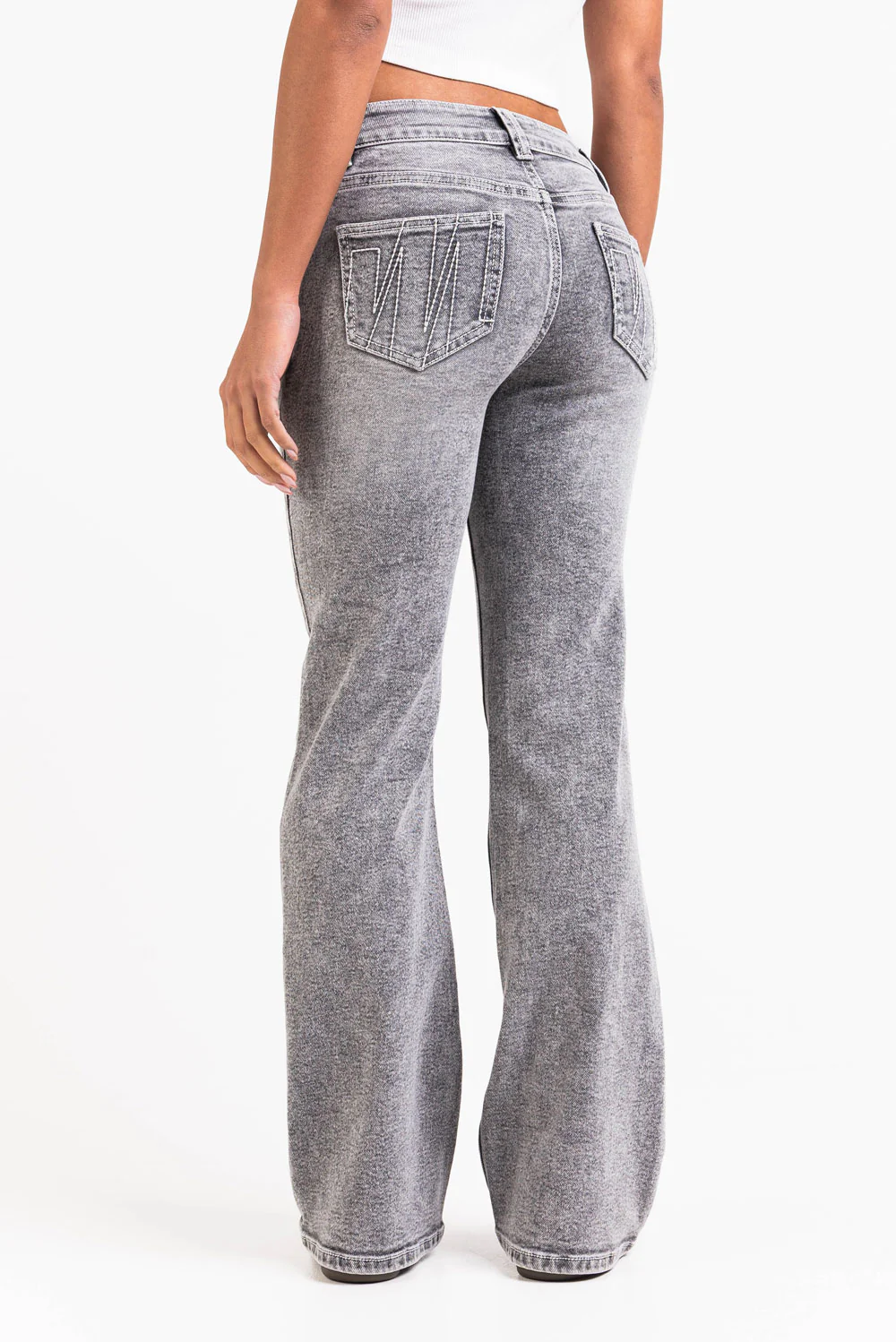 Taylor 07UltraLow Bootcut Jeans - Acid Grey