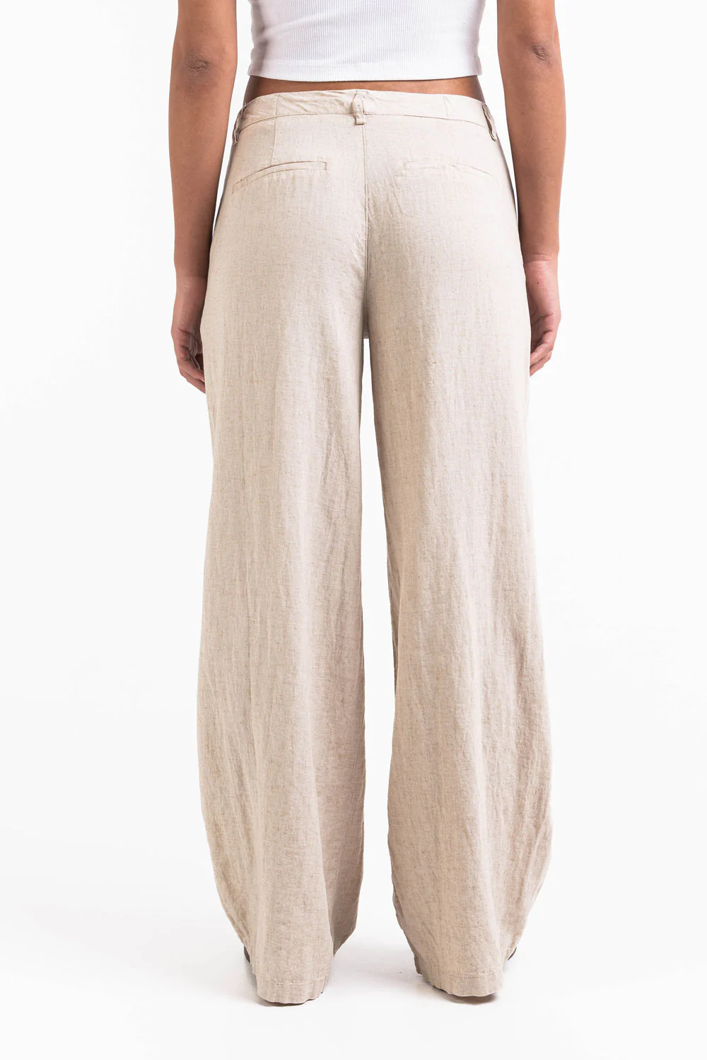 Thilde 02Mid Vida Linnebyxor - Beige - Image 6