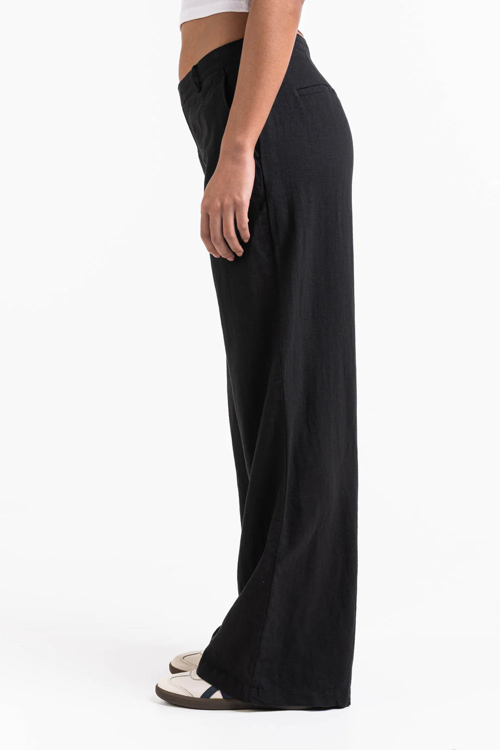 Thilde 02Mid Vida Linnebyxor - Black - Image 6