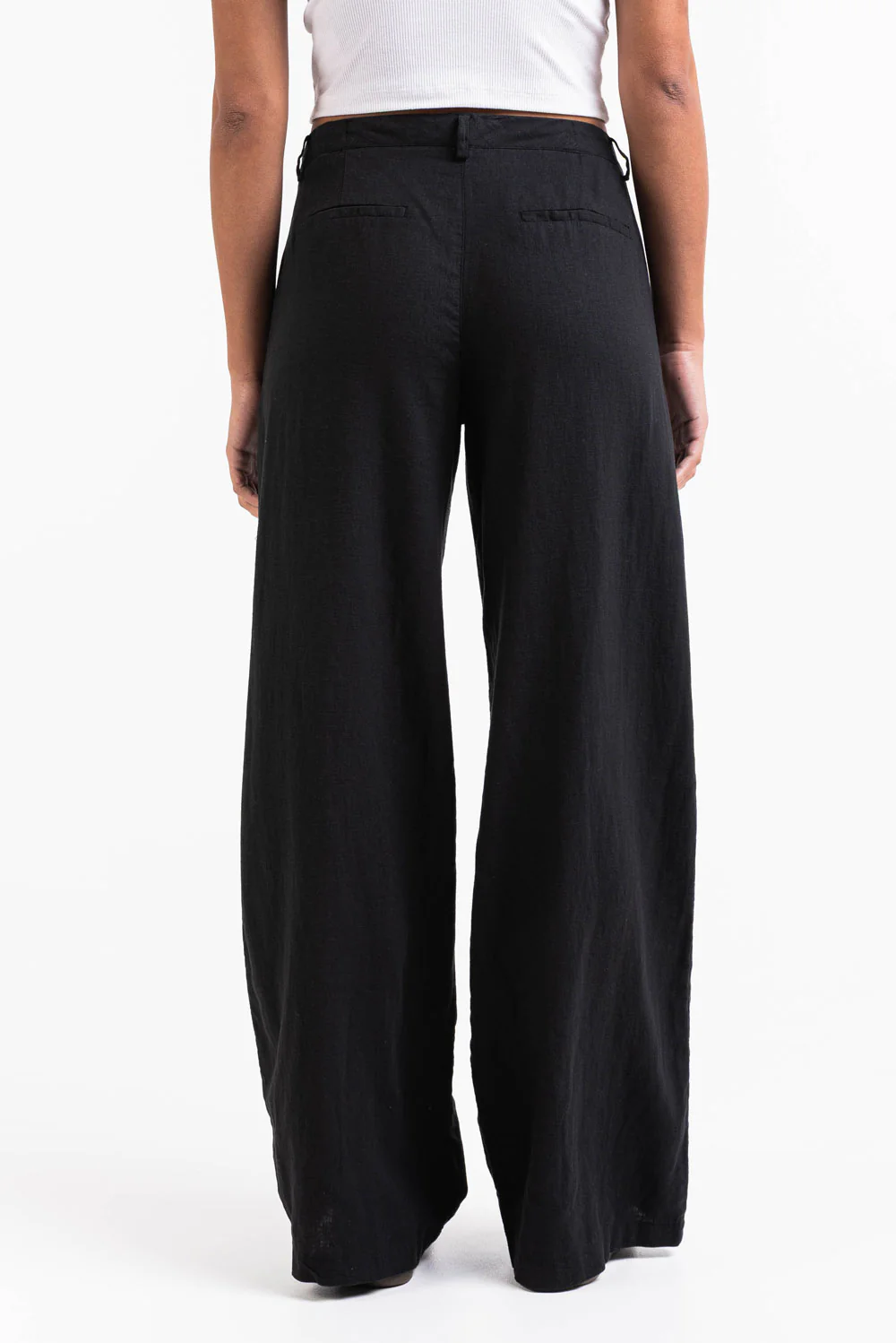 Thilde 02Mid Vida Linnebyxor - Black - Image 7