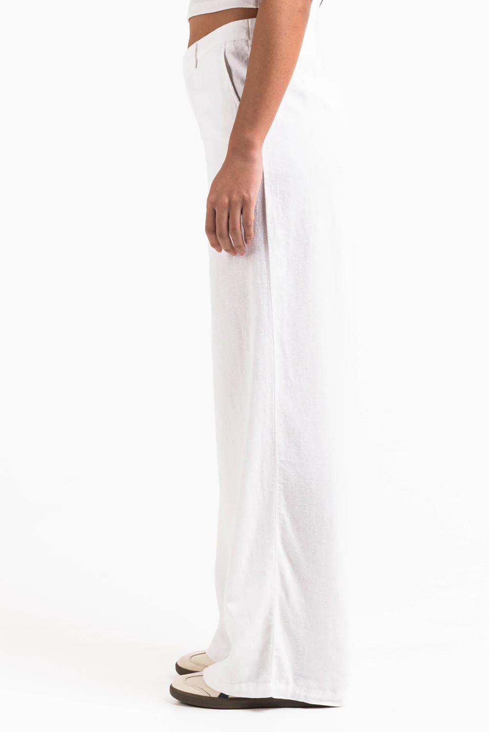 Thilde 02Mid Vida Linnebyxor - White - Image 7